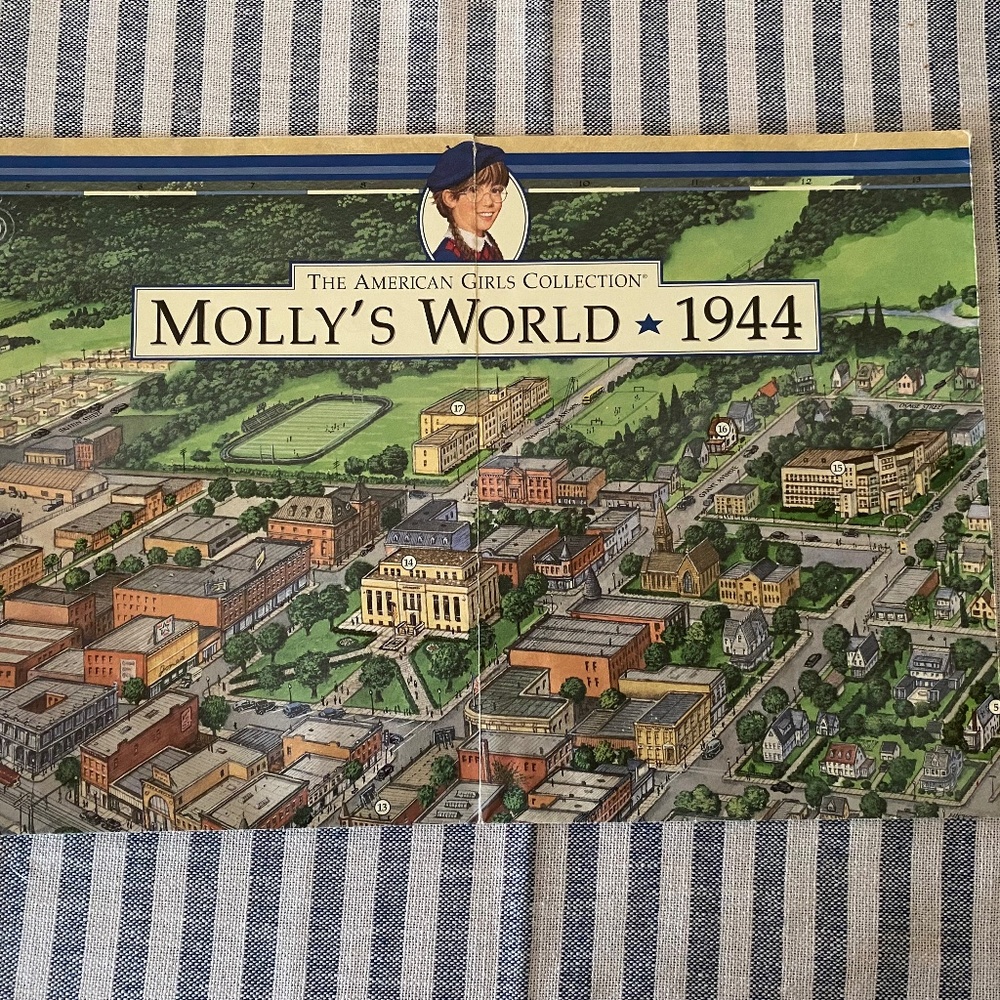 Molly American Girl World Map pleasant company 90s
